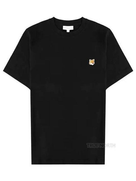 Fox Head Patch Regular Short Sleeve T-Shirt Black - MAISON KITSUNE - BALAAN 2