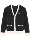 Baby Fox Bicolor Classic Cardigan Black - MAISON KITSUNE - BALAAN 3