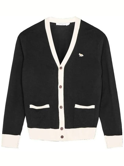 Baby Fox Bicolor Classic Cardigan Black - MAISON KITSUNE - BALAAN 2