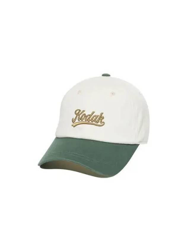 KODAK Apparel Lettering Combi Relax Fit Ball Cap GREEN - KODO - BALAAN 1