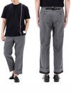 Typewriter Classic Backstrap Straight Pants Grey - THOM BROWNE - BALAAN 2