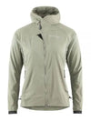 Women's Nal Hooded Windbreaker Swamp Green - KLATTERMUSEN - BALAAN 2