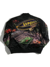 x Mitchell Ness Stadium Satin Varsity Jacket Black ® Mitchell Ness® Stadium Satin Varsity Jacket - SUPREME - BALAAN 3