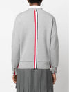 Center Back RWB Stripe Classic Loopback Crewneck Sweatshirt Light Grey - THOM BROWNE - BALAAN 6