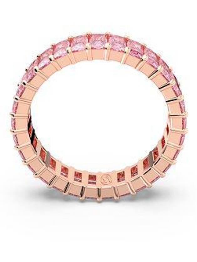 Matrix Baguette Cut Ring Rose Gold Pink - SWAROVSKI - BALAAN 3