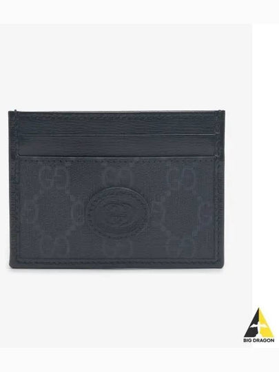 Interlocking G Detail House Logo Card Wallet Black - GUCCI - BALAAN 2