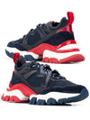 Men's Leave No Trace Low Top Sneakers Navy Red - MONCLER - BALAAN 2