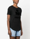 Short Sleeve T Shirt TS0004FA A1N09E 01BK Black - ISABEL MARANT - BALAAN 4