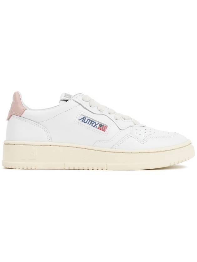 Medalist Pink Tab Leather Low Top Sneakers White - AUTRY - BALAAN 2