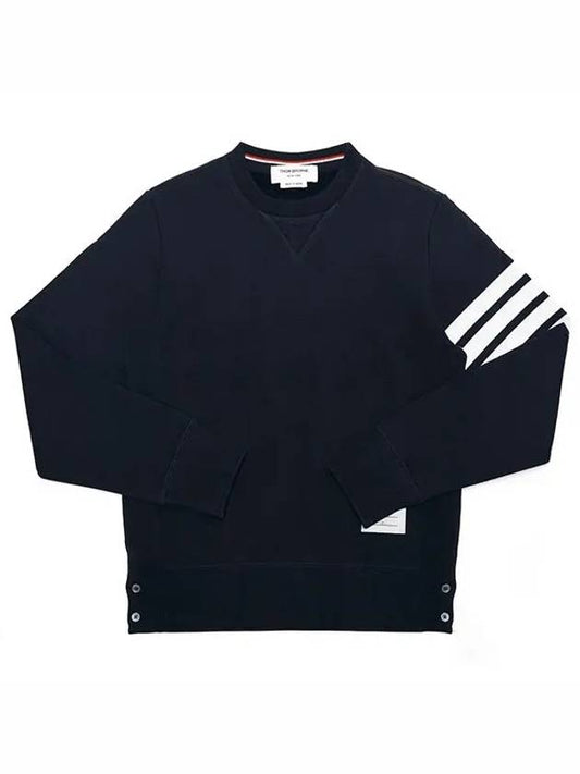 4 Bar Loopback Jersey Sweatshirt Navy - THOM BROWNE - BALAAN 2