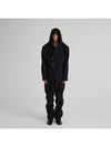 DRAPING HOOD JACKET BLACK - NEW WAVE BOYS - BALAAN 2