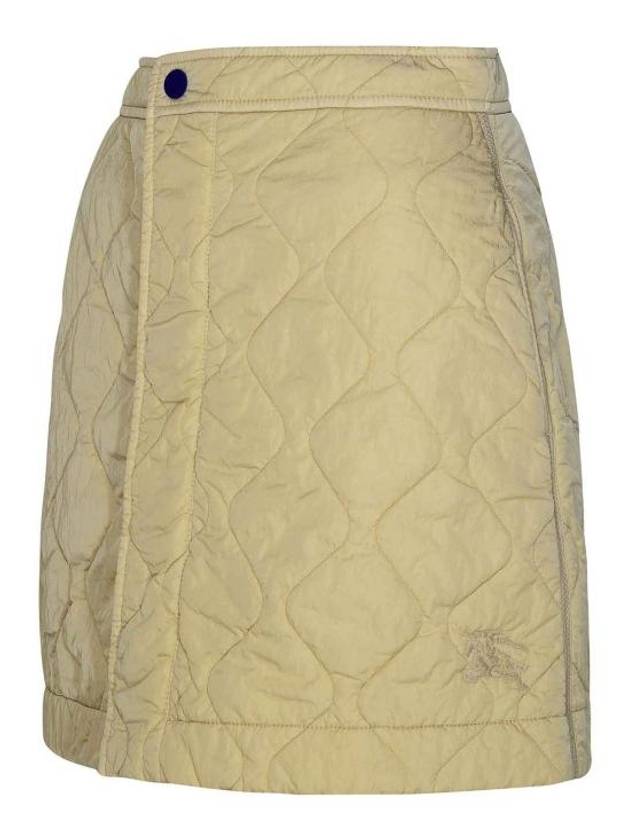 Quilted Nylon A-Line Skirt Beige - BURBERRY - BALAAN 4