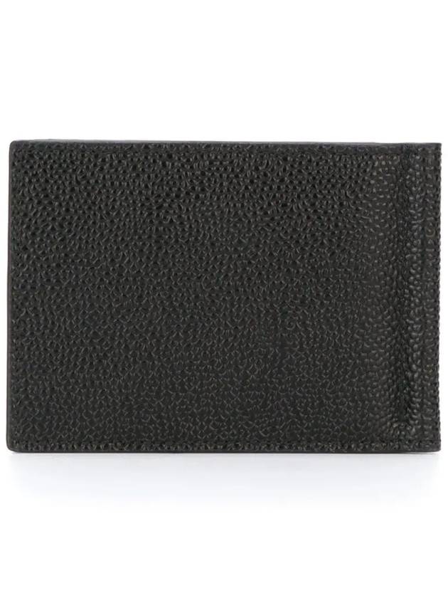 Men's Three Stripes Tab Classic Money Clip Card Wallet Black - THOM BROWNE - BALAAN 4