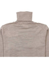 Small Heart Logo Turtleneck Beige - AMI - BALAAN 8