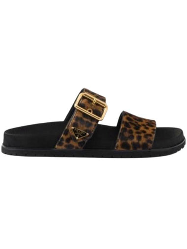 Printed leather slide 1XX715 XRY F0151 - PRADA - BALAAN 1