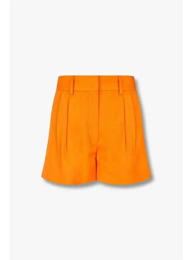 STELLA McCARTNEY Tailored Two Tuck Easy Shorts Orange - STELLA MCCARTNEY - BALAAN 1