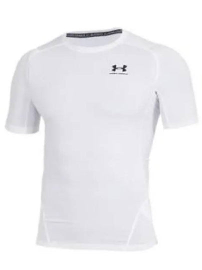 Men's Heart Gear Compression Short Sleeve T-Shirt White - UNDER ARMOUR - BALAAN 2