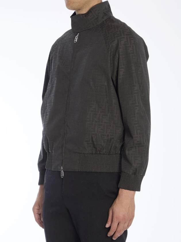 Coated canvas bomber jacket - FENDI - BALAAN 2