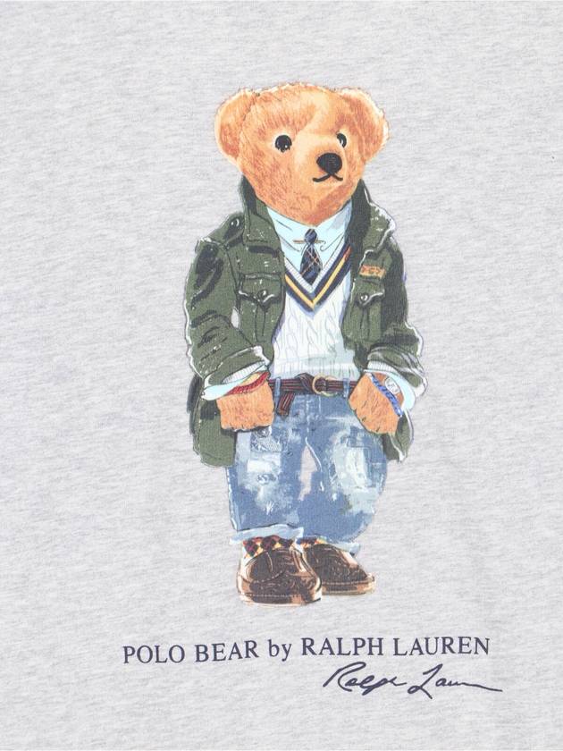 Bear Cotton Short Sleeve T-Shirt Grey - POLO RALPH LAUREN - BALAAN 4