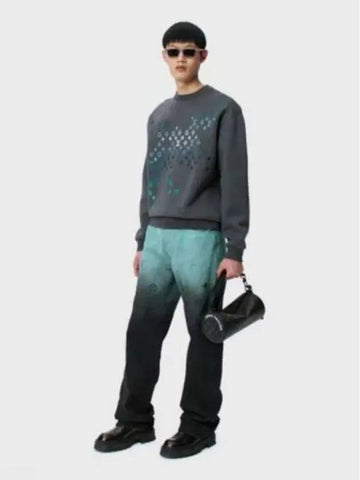 Embroidered cotton sweatshirt Gri Ponce Cine 1AFVIS - LOUIS VUITTON - BALAAN 1