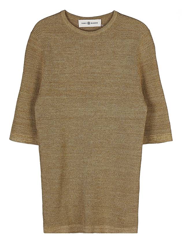 Knit Top Brown 138457 207 - TORY BURCH - BALAAN.