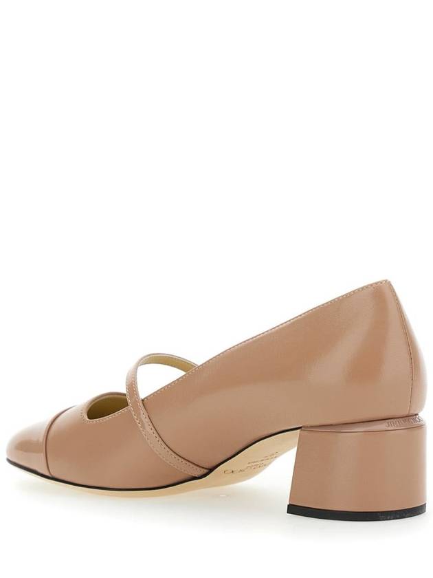 'Elisa' Pink Pumps With Strap Closure With Button In Leather Blend Woman - JIMMY CHOO - BALAAN 3