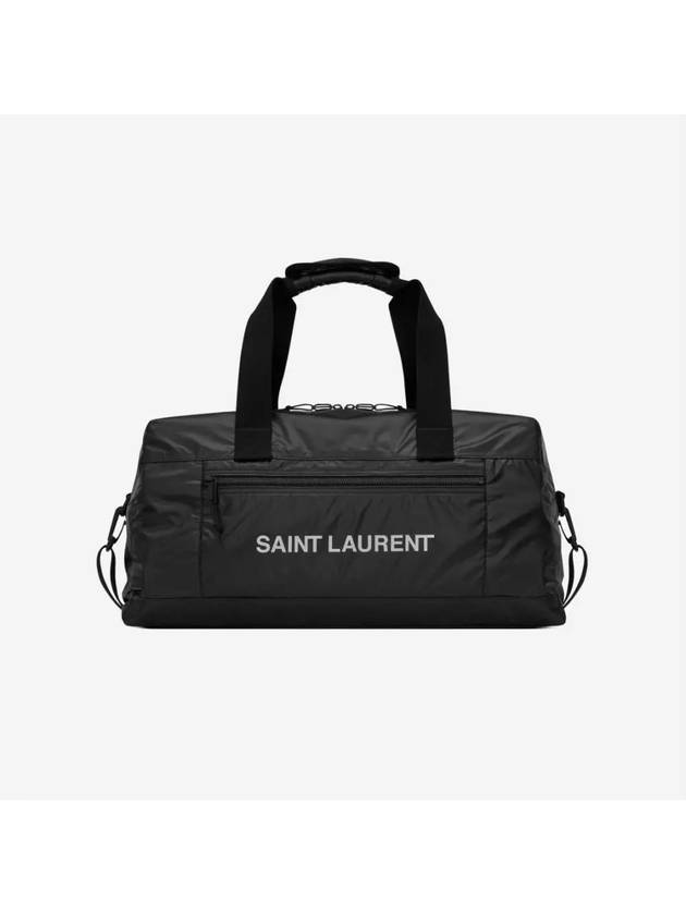 Saint Laurent Nylon Nux Duffel Bag Black Platinum Luxray - ETC - BALAAN 1