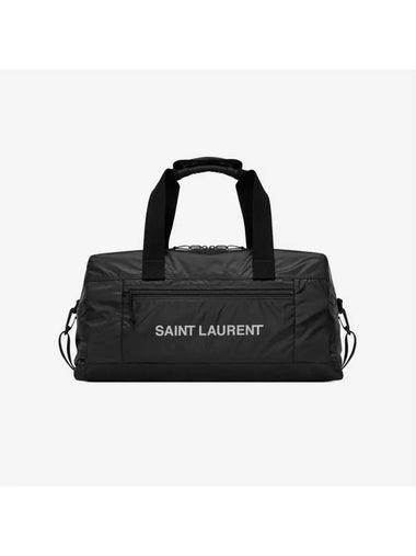 Saint Laurent Nylon Nux Duffel Bag Black Platinum Luxray - ETC - BALAAN 1