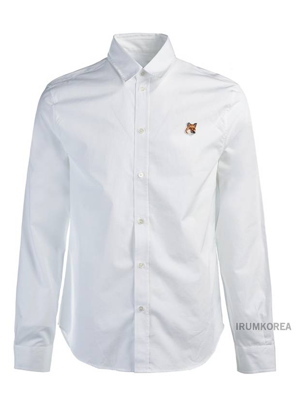 Fox Head Long Sleeve Shirt White - MAISON KITSUNE - BALAAN 2