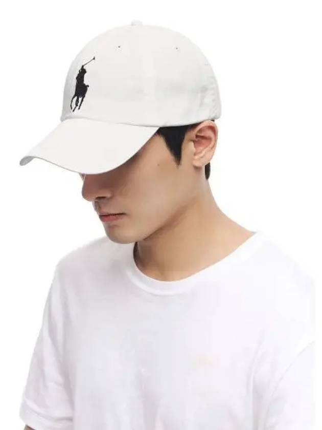 Big Pony Chino Baseball Cap White - POLO RALPH LAUREN - BALAAN 1