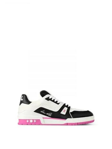 Running Shoes Sneakers LV Trainer Rose 1ADF3T - LOUIS VUITTON - BALAAN 1