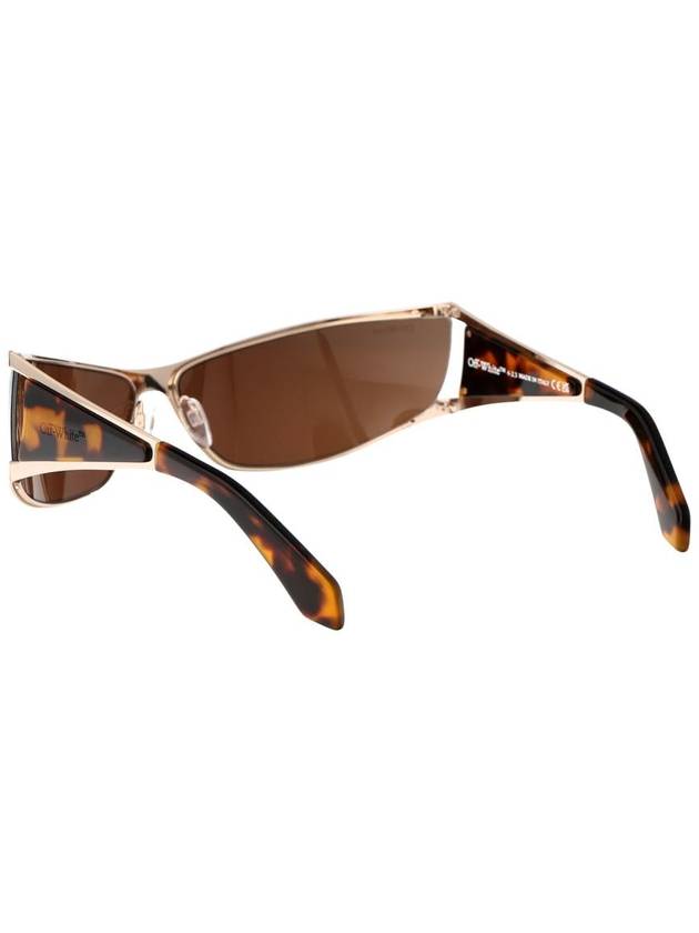 Luna tortoiseshell biker style sunglasses - OFF WHITE - BALAAN 5