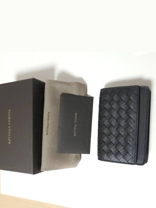 Intrecciato Leather Card Wallet Black - BOTTEGA VENETA - BALAAN 2