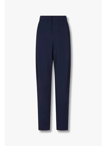 Men s One Tuck Pleated Seesucker Pants Navy - GIORGIO ARMANI - BALAAN 1