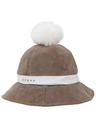 Corduroy Hat OF8422LBBEIGE - ONOFF - BALAAN 2