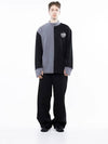 Men s M243MT04BK Circular Reverse Wool Half Neck Sweatshirt Black Gray - CHANCE'S NOI - BALAAN 9