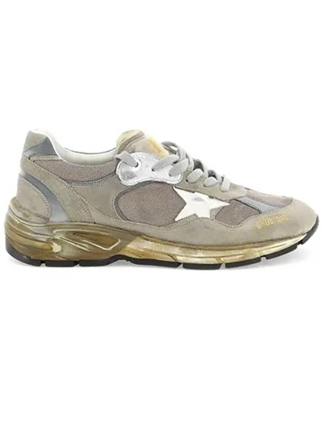 Mesh and Suede Dad-Star Sneakers White Dove Grey - GOLDEN GOOSE - BALAAN 2