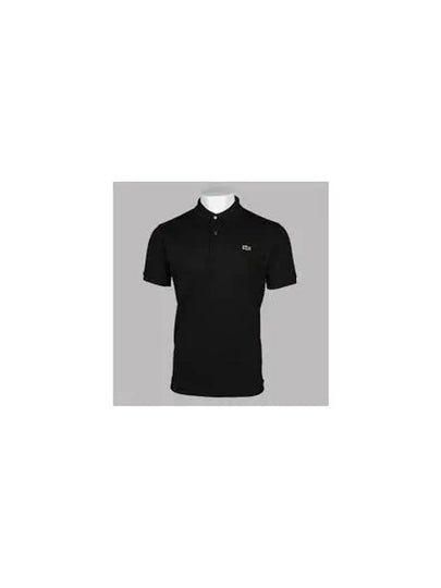 Men's Logo Classic Fit Cotton Short Sleeve Polo Shirt Black - LACOSTE - BALAAN 2