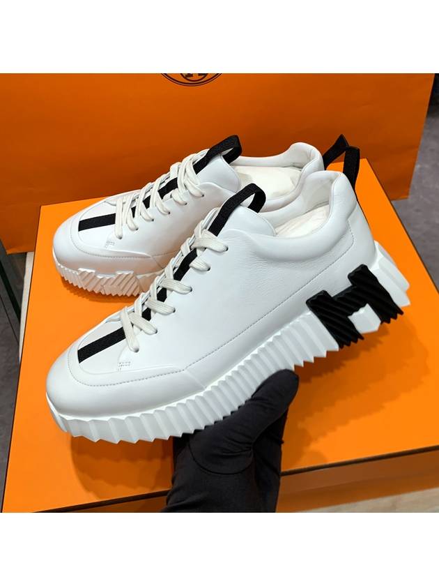 Jump Low Top Sneakers White - HERMES - BALAAN 3