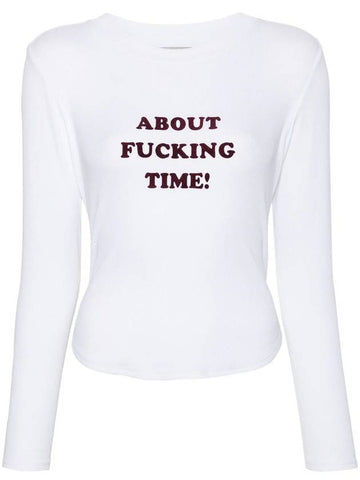 Stella McCartney About F*Time Long Sleeves T-Shirt - STELLA MCCARTNEY - BALAAN 1