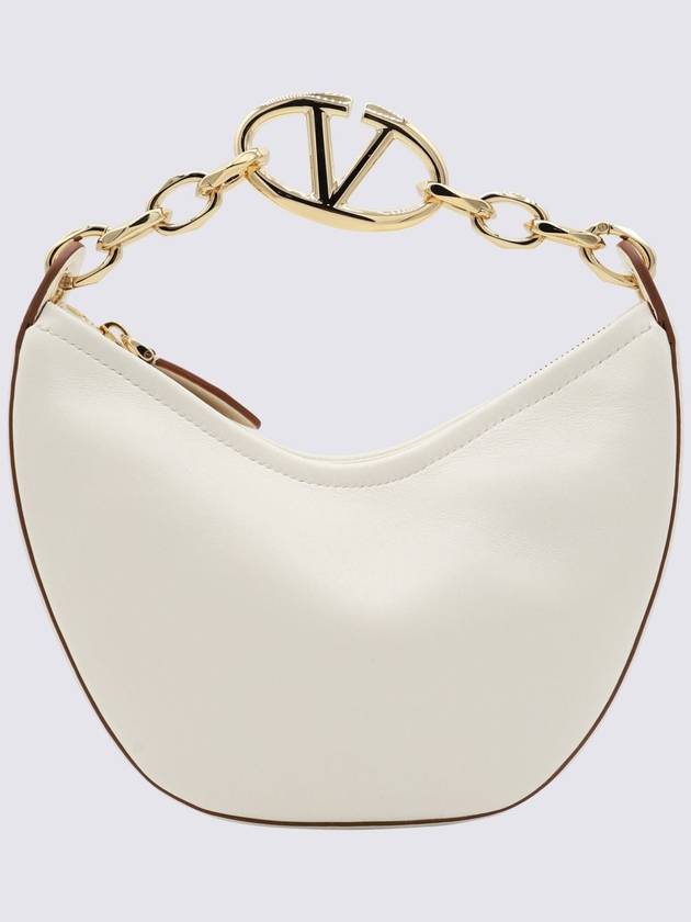 V Logo Moon Small Tote Bag Ivory - VALENTINO - BALAAN 3