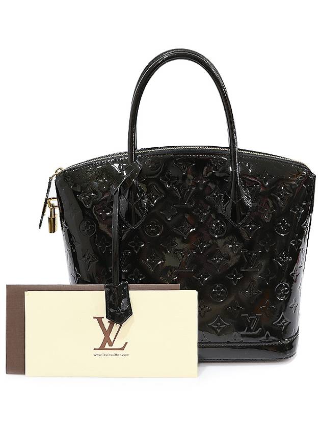 M90247 Monogram Vernis Black Lockit PM Tote Bag - LOUIS VUITTON - BALAAN 2