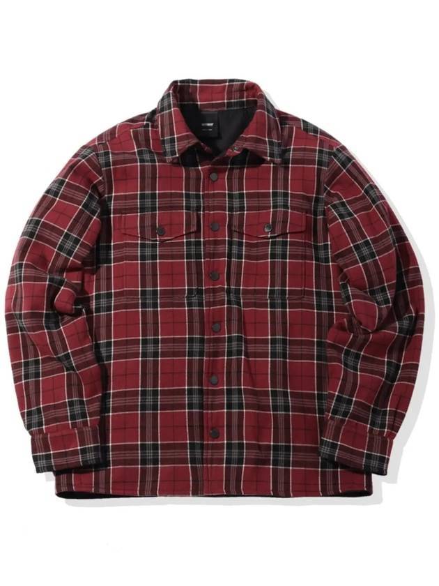 Hunting Flannel Check Long Sleeve Shirt Red - OFFGRID - BALAAN 1