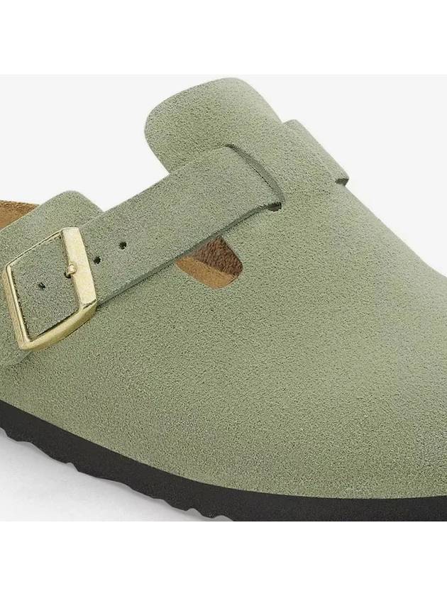 Boston Soft Footbed Mule Green - BIRKENSTOCK - BALAAN 7