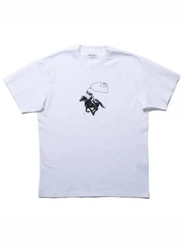 Lasso Short Sleeve T-Shirt White - CARHARTT WIP - BALAAN 1