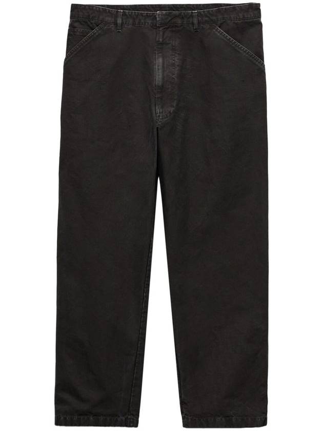 Cotton Straight Pants Black - PRADA - BALAAN 2