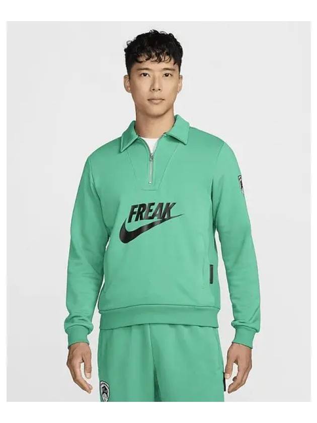 Giannis Standard Issue Men s Quarter Zip Basketball Top Stadium Green Black FZ0929 324 709947 - NIKE - BALAAN 1