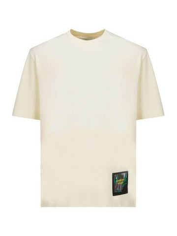 Men's WKSP Logo Patch Short Sleeve T-Shirt White - AMBUSH - BALAAN 1