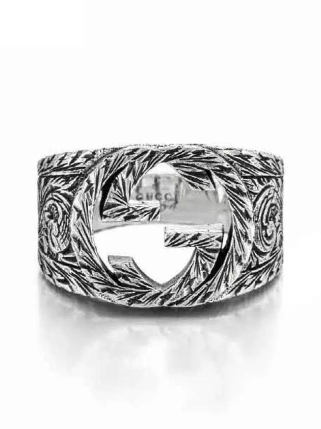 Interlocking G Ring YBC455302001 Silver - GUCCI - BALAAN 3