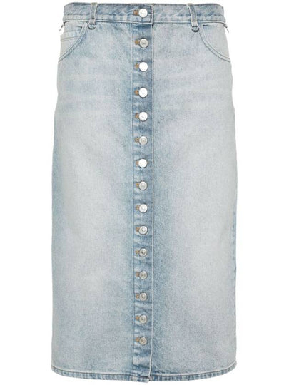 Multiplex denim H line skirt blue - COURREGES - BALAAN 2